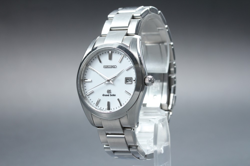 Near MINT Grand Seiko SBGX059/9F62-0AB0 White Quartz Men’s Watch Full Set Box