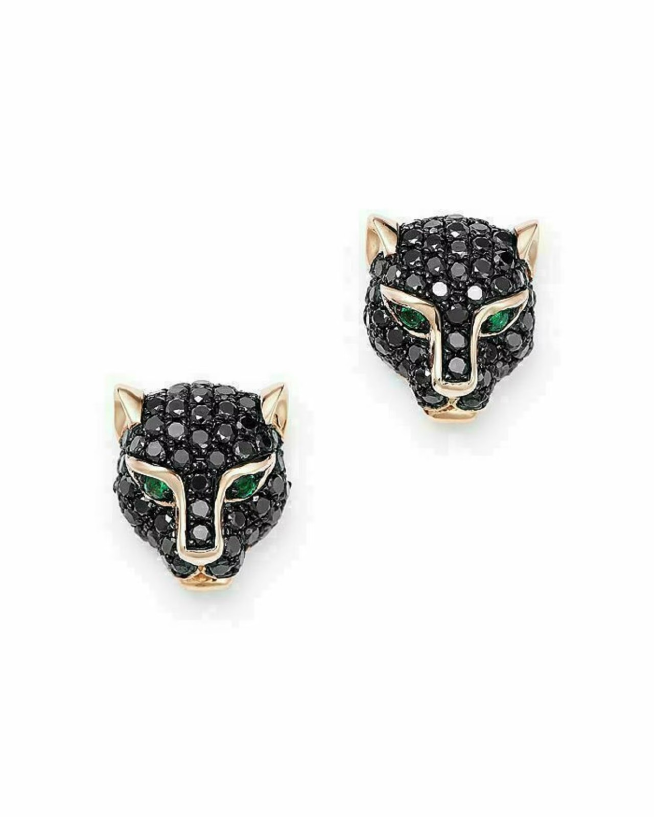 2Ct Round Cut Lab-Created Diamond Women’s Stud Earrings 14k Yellow Gold Plated