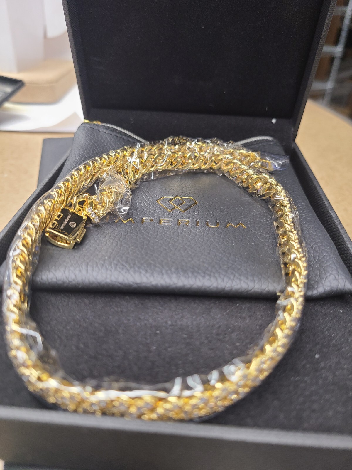 Imperium Iced Cuban Chain 18K Bonded 18″ 8MM