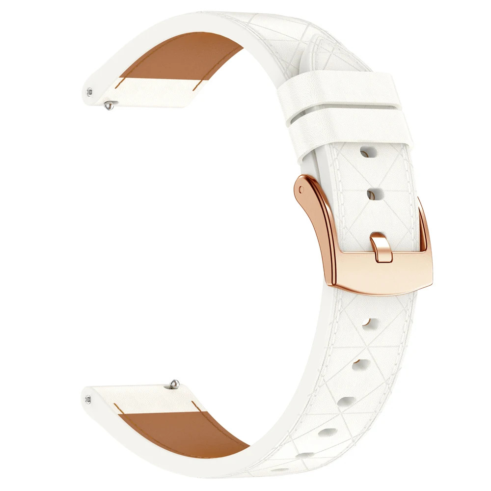 Women Watch Band fr Garmin Venu 3S/2S Vivoactive 5/4S 3/3S 165/55 Leather Strap