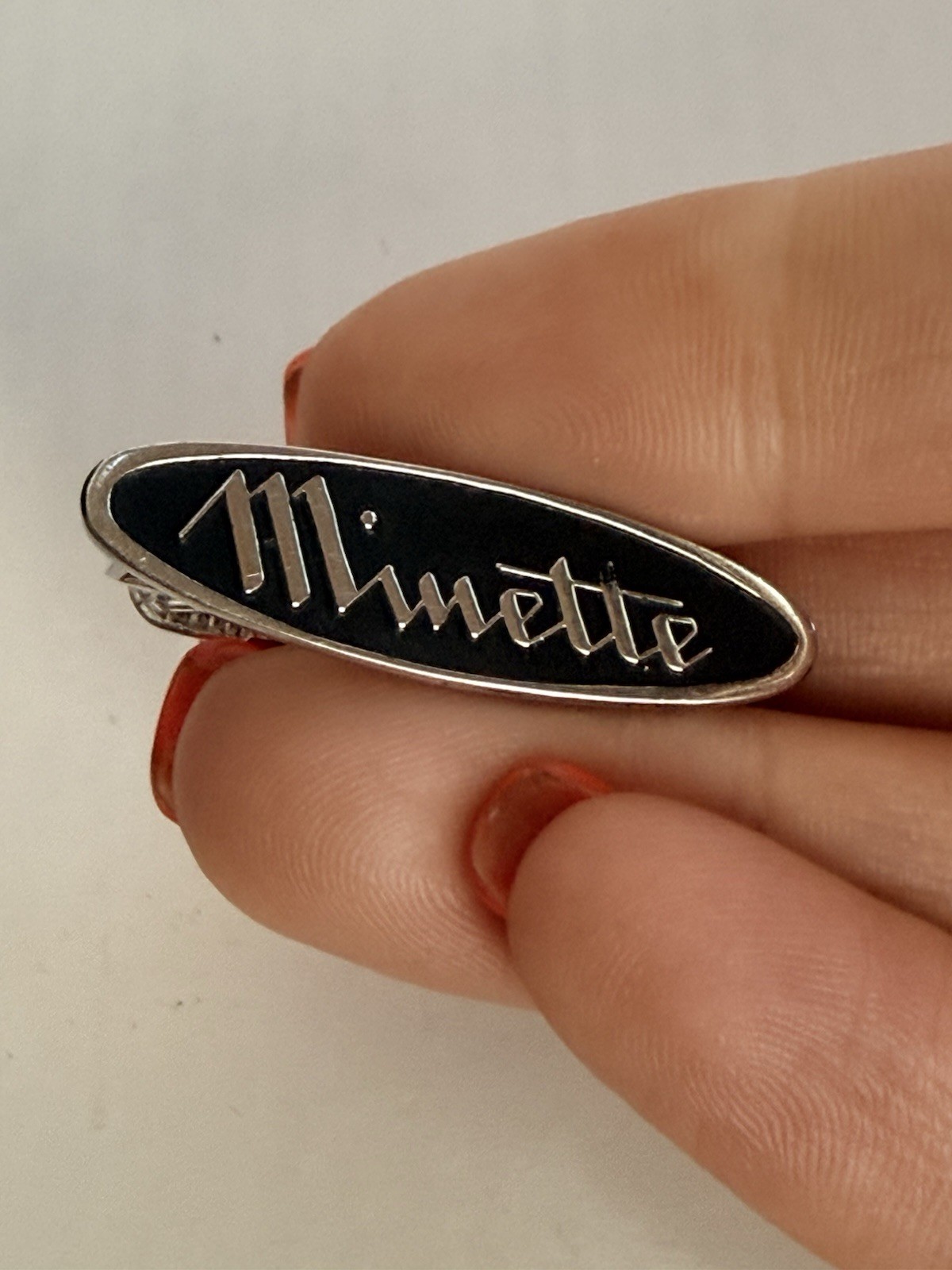 Vintage MINETTE Camera Co REAL Silver Tie Clip MCM Mod 50/60’s RARE Photographer