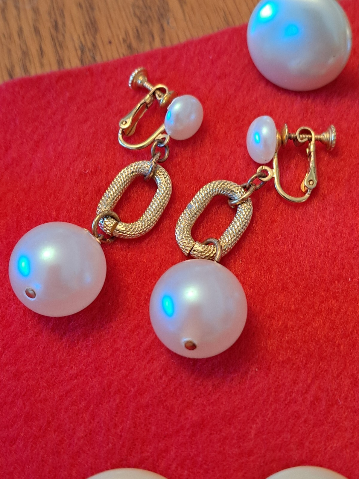 Earrings Vintage Pearl Design Several Styles a Lot of 11 Pair