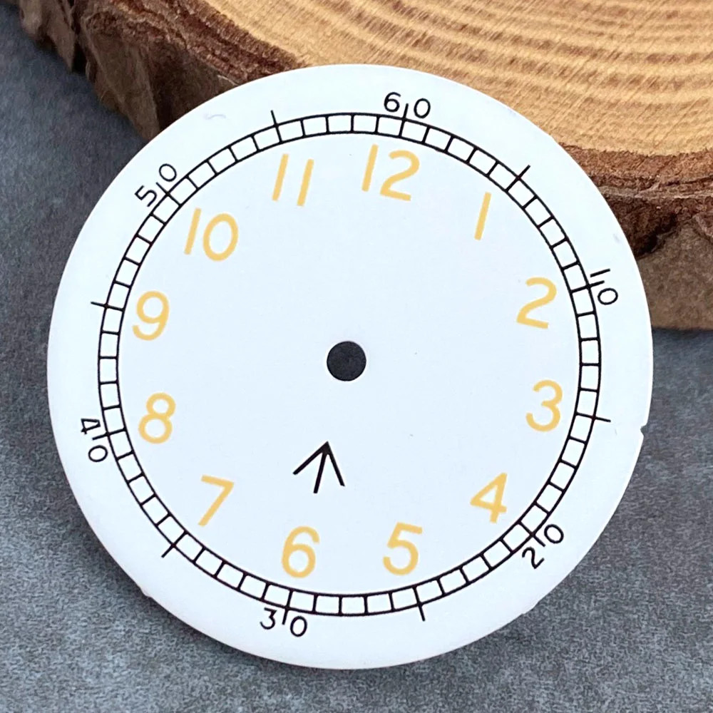 New 29mm Beige Watch Dial Modification Parts For NH35 NH36 ETA2824 PT5000 Miyota