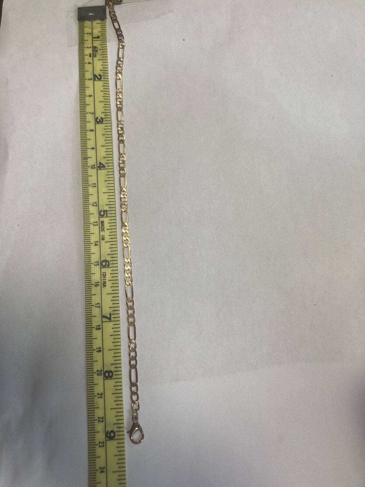 Chain link anklet 9 inches gold tone with 2 inch extension