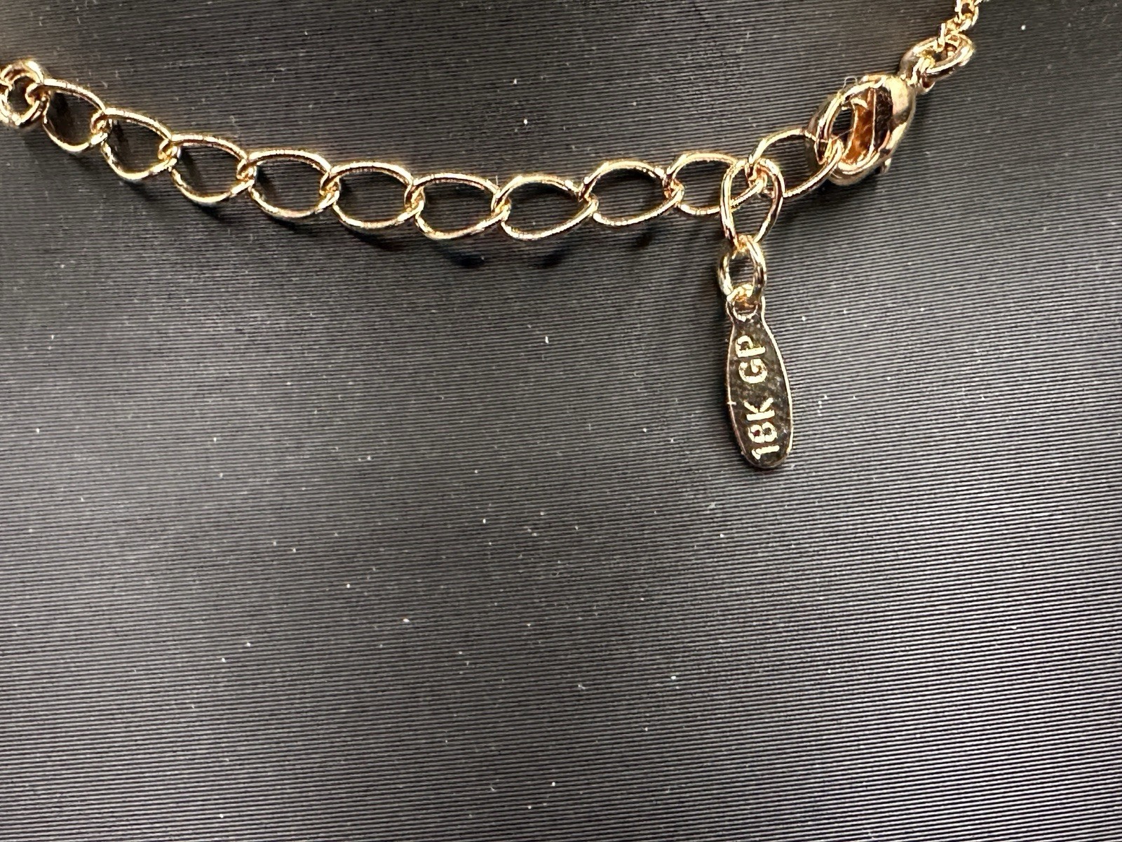 18k Rose Gold Filled 16”-18” Red Enamel “C”