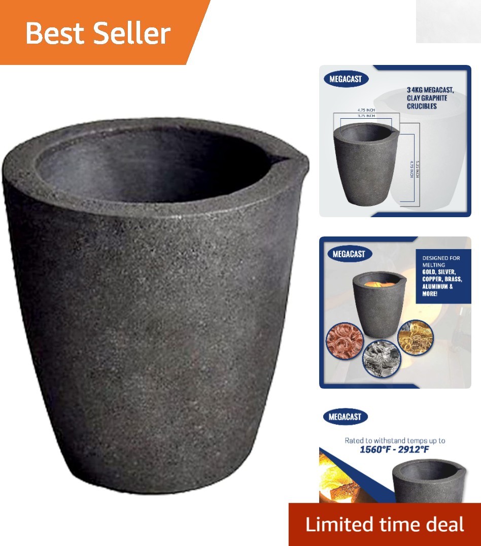 High Heat 4KG Graphite Crucible for Efficient Metal Casting & Refining