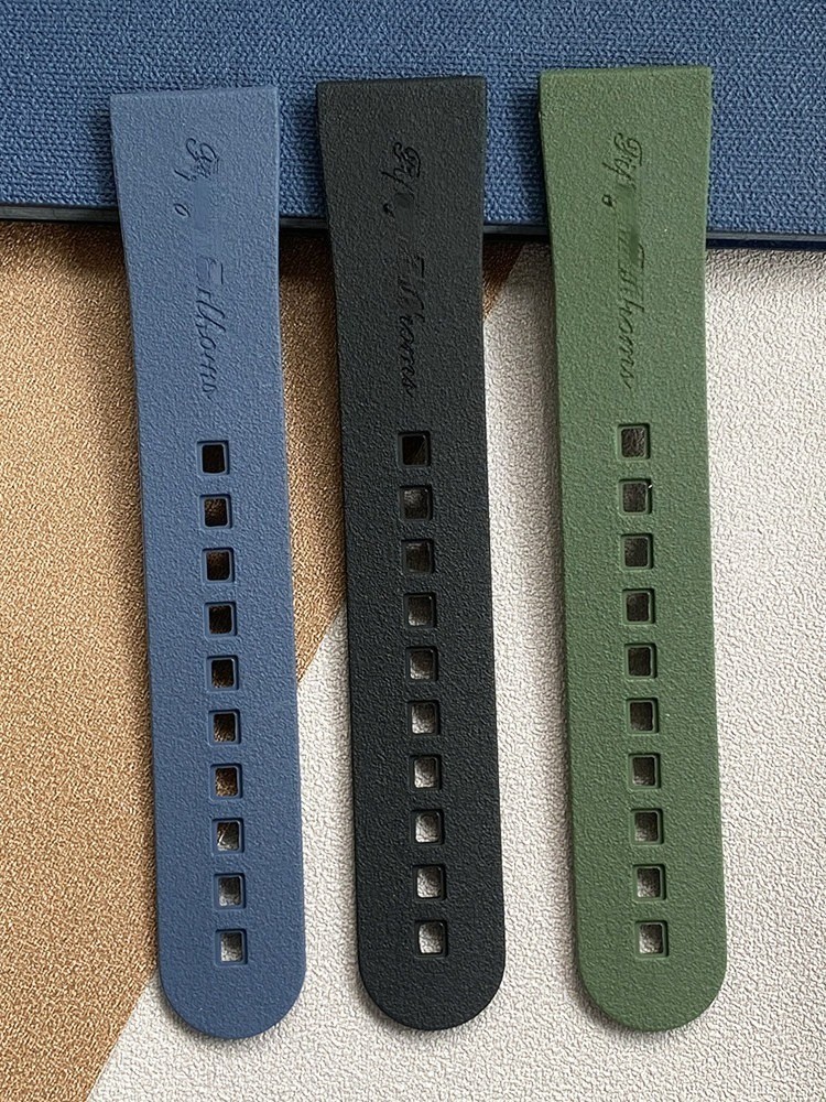 23mm-20mm High-Quality Rubber Watch Band Strap Fit Blancpain 5000 5015 5200