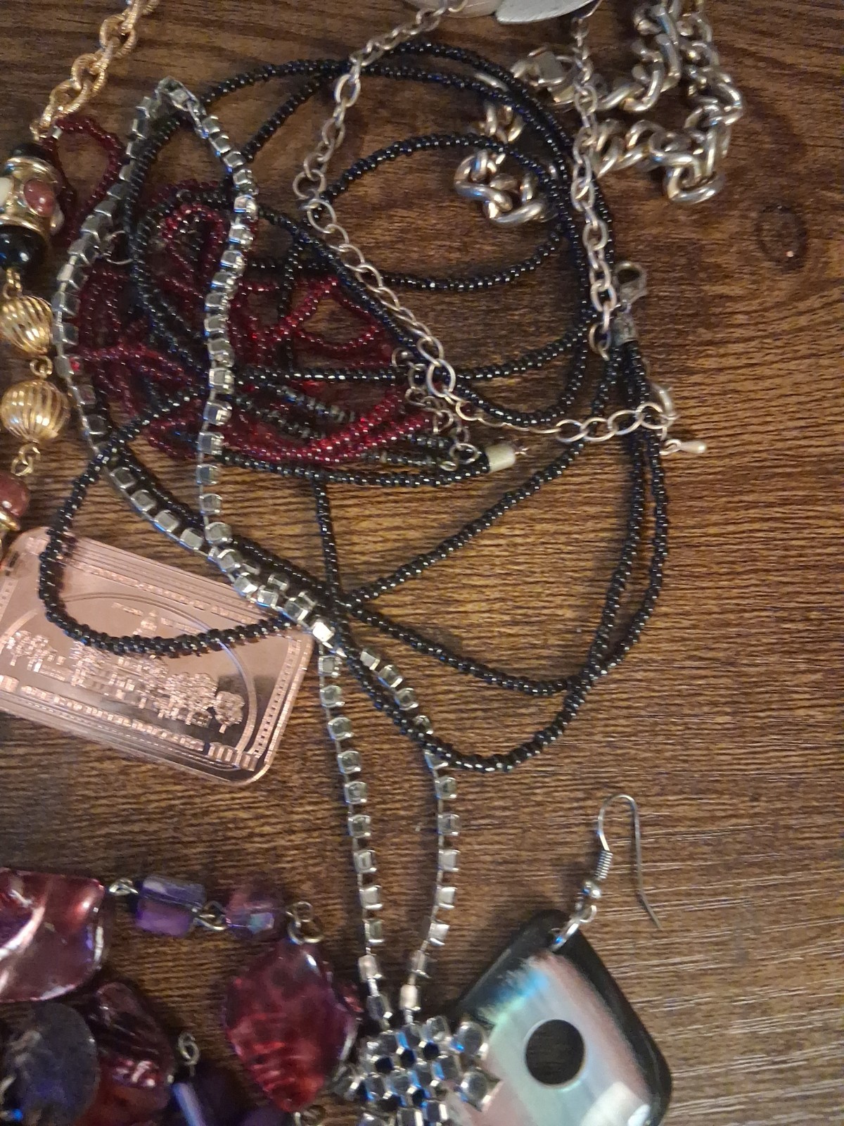 Assortment Costume Jewelry & Other Vintage Items Including 2 Ounces 999 Copper