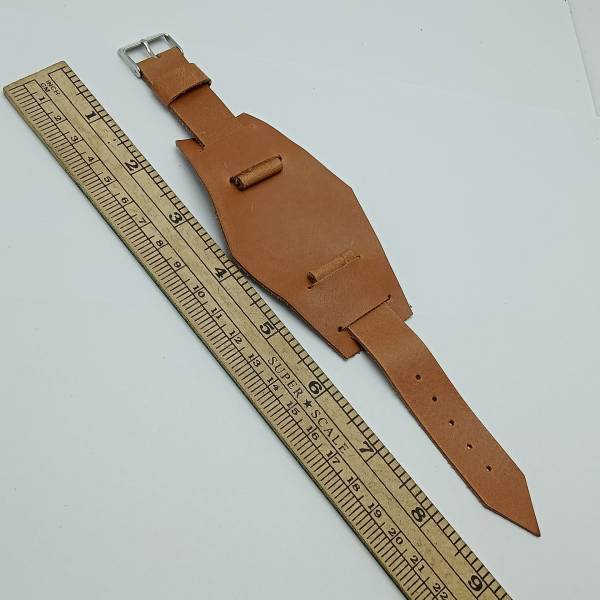 18 mm Bund Cuff Hollywood Citizen Bullhead Brad Pitt Brown Strap BRQ69ARL2
