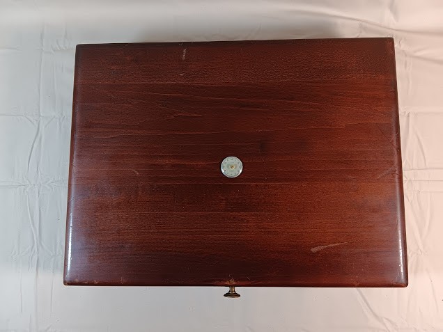 Vintage 12 Slot Custom Watch storage Box With Swiss Watch Face
