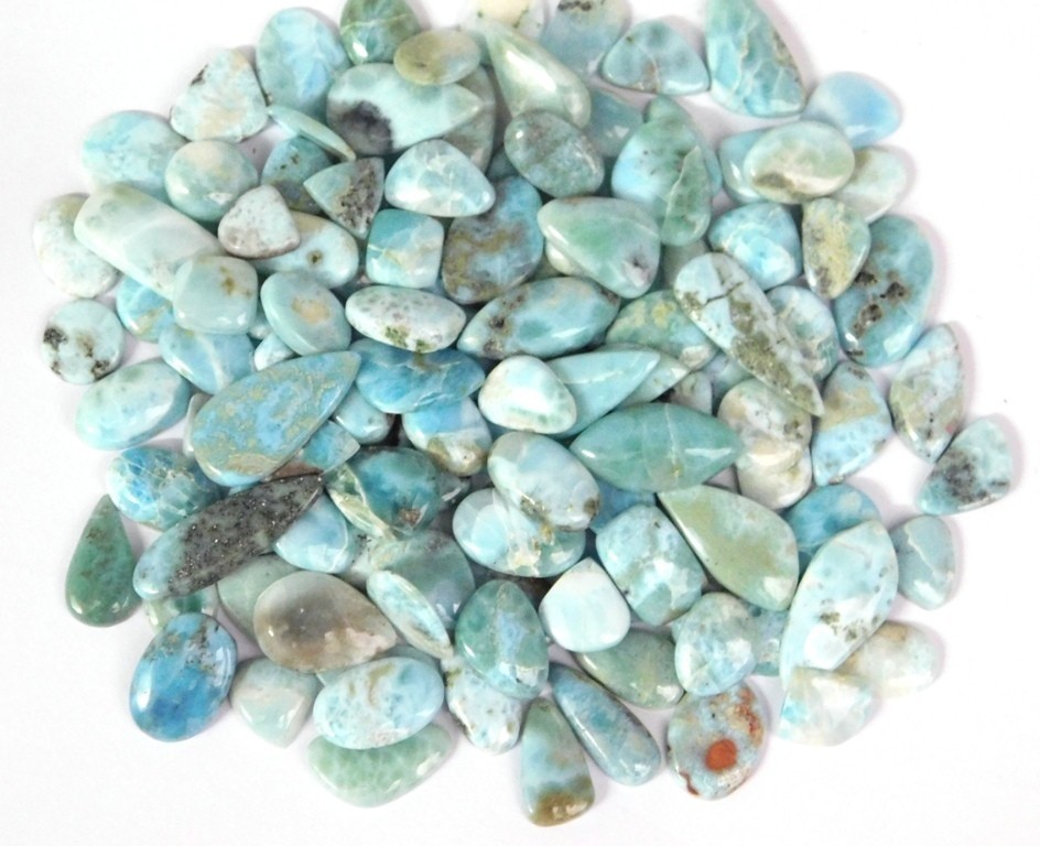 Sky Blue Larimar Loose gemstones For Jewelry Making Wholesale Lot 71250