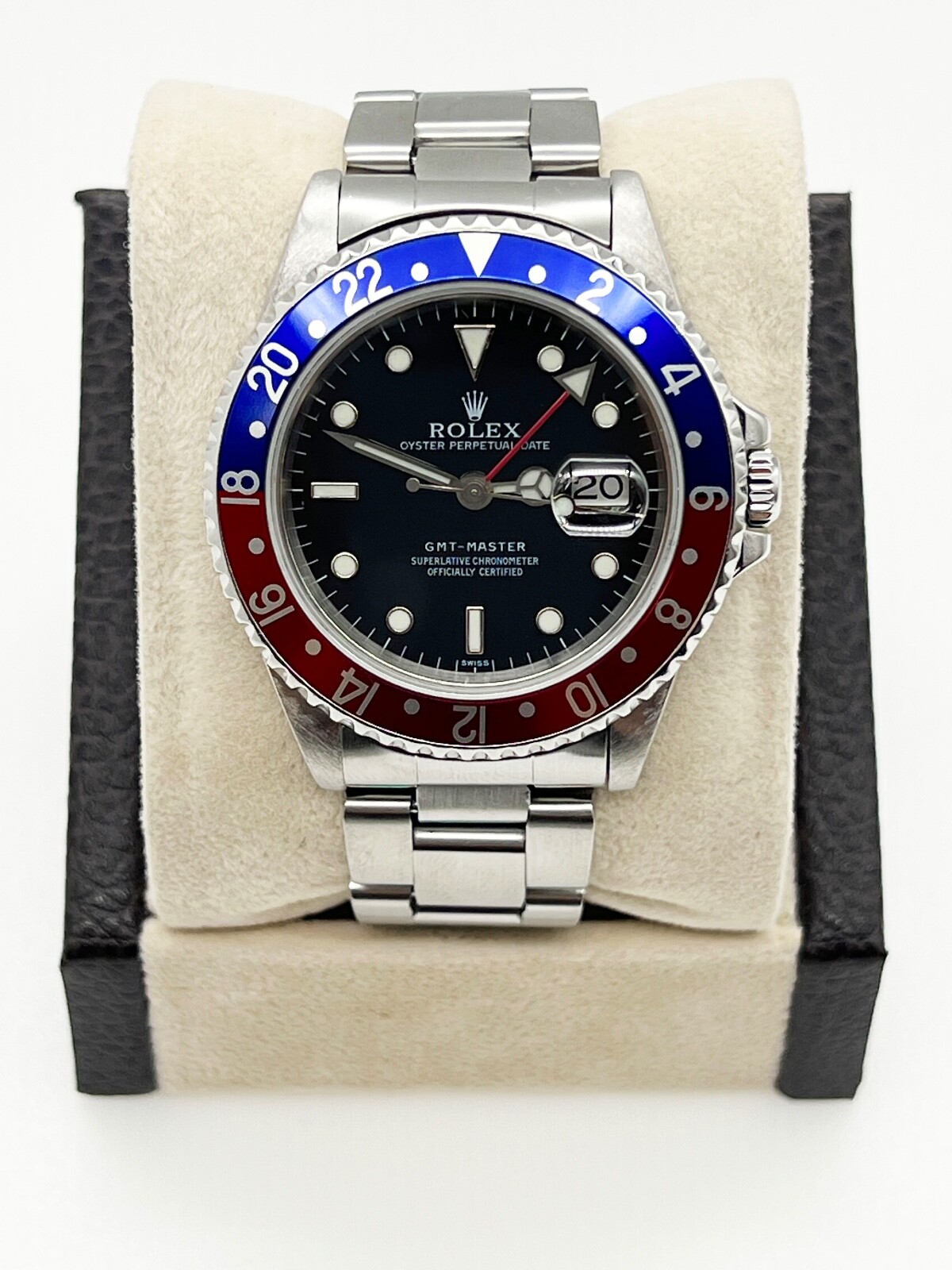 Rolex GMT Master Pepsi 16700 40mm Red Blue Bezel Stainless Steel