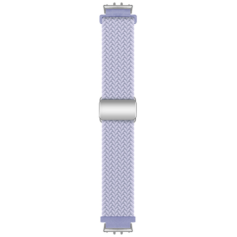 For Samsung Galaxy Fit3 SM-R390 Sports Magnetic Braided Nylon Strap Watch Band