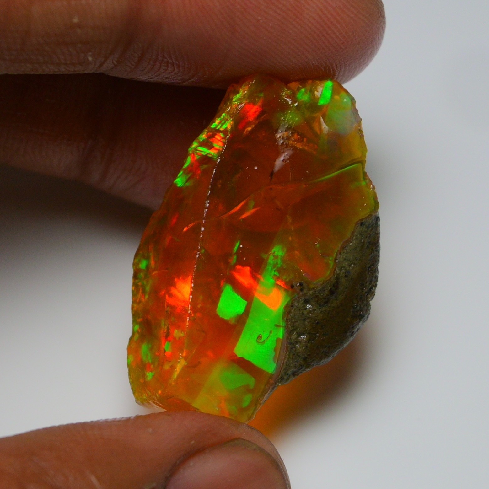 Stunning Ethiopian Opal Rough 30.85 Cts, Large Oil Opal Specimen Natural Opal