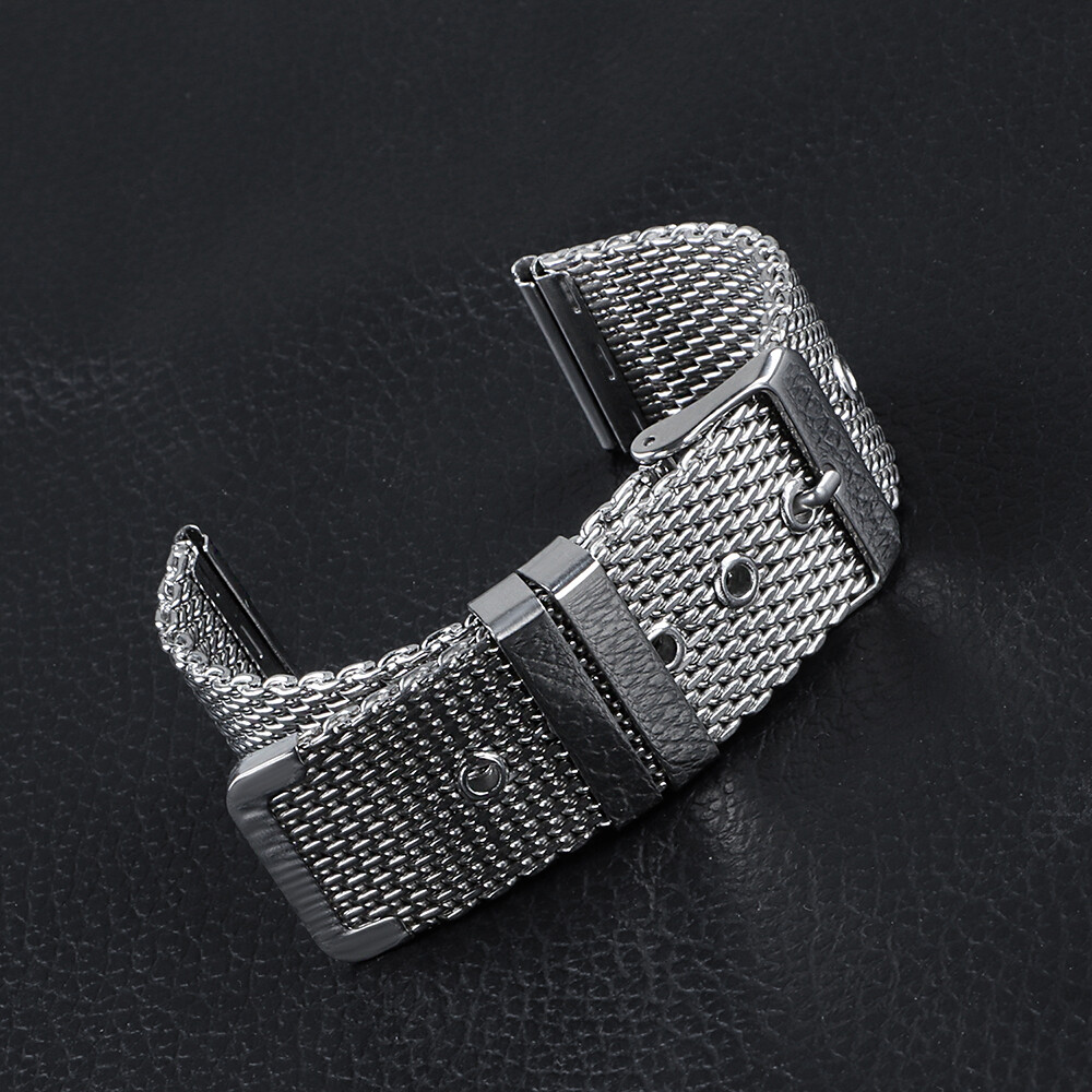 New 18/20/22/24mm Milanese 1.0 Fine Mesh Watch Bands Stainless Steel Pin Buckle