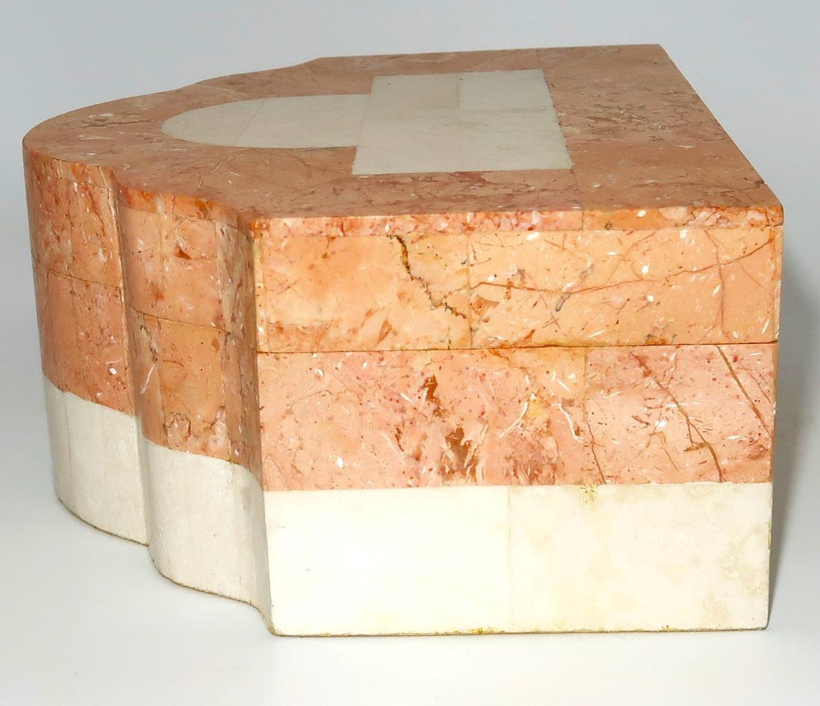 Friends & Co. Philippines Tessellated Marble Casket Jewelry Box, 5 3/8 x 6 1/4″