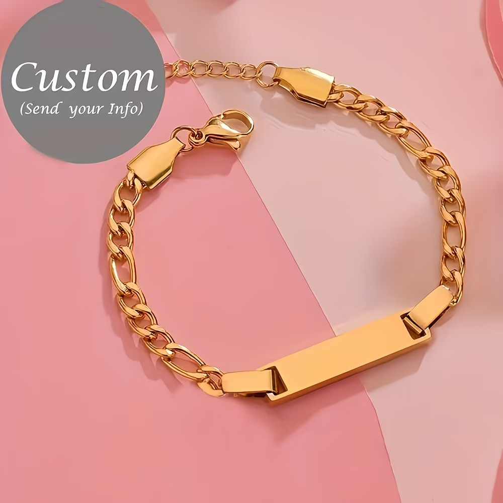 Two Stainless Steel gold baby bracelet