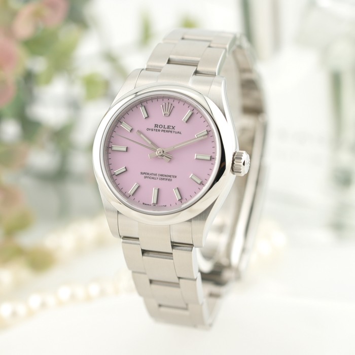 ROLEX Oyster Perpetual 31 277200 Candy Pink Warranty 2021 Box/Paper