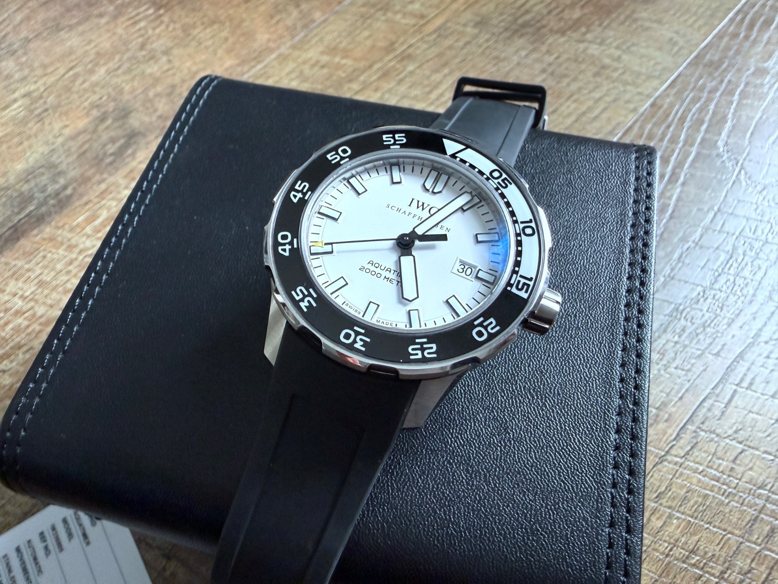 IWC Aquatimer IW356805 44mmSS White Dial Rubber Strap Automatic Date Watch