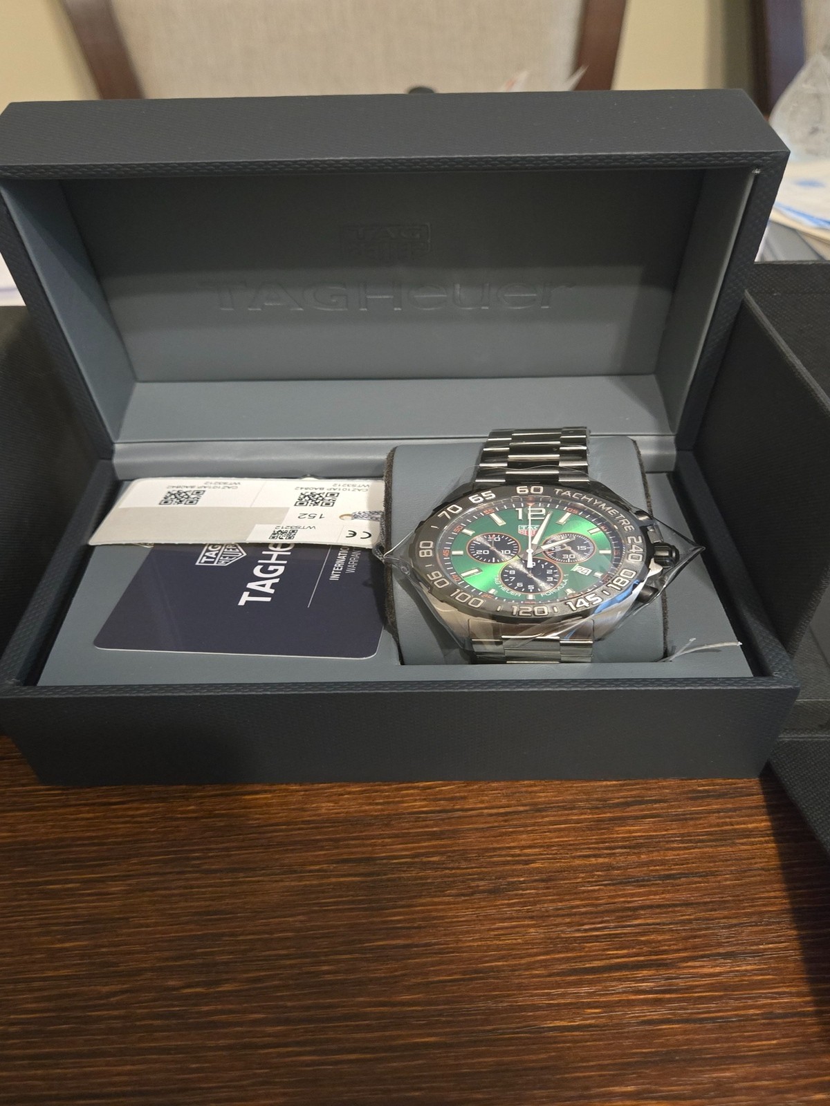 TAG Heuer Formula 1 Chronograph Green Dial Steel CAZ101AP.BA0842