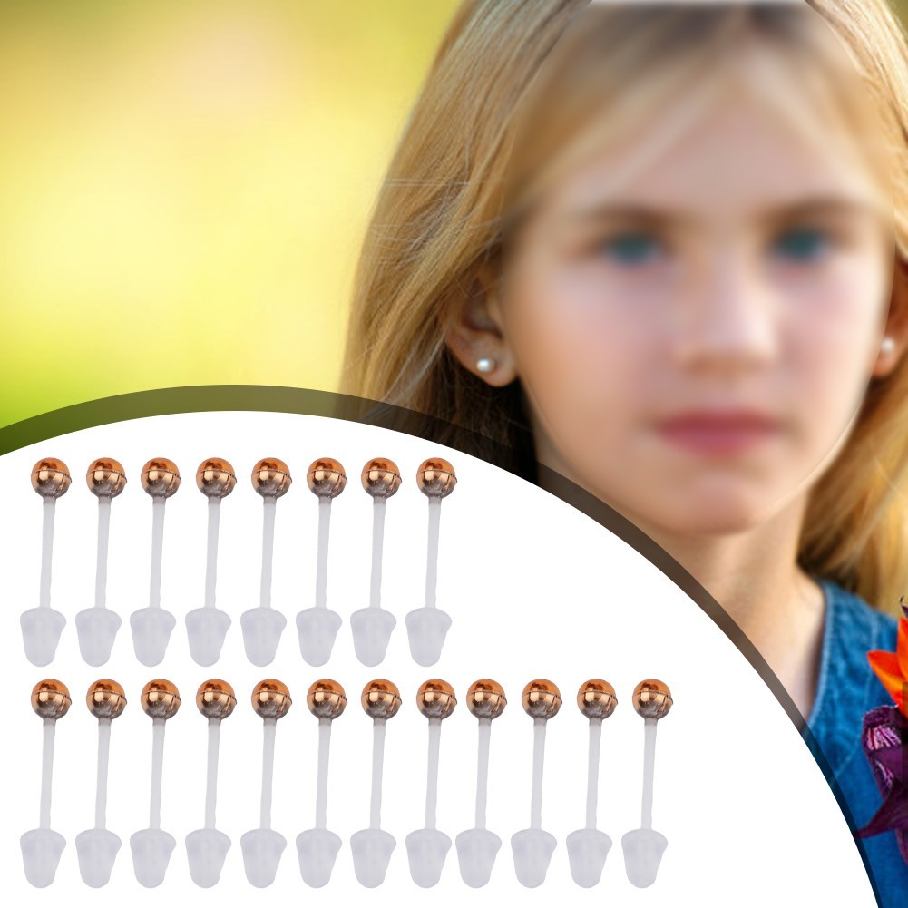 Small Stud Earrings Round Plain 10 Pairs Silver Ladies Ball Bead Ear Elegant 3mm
