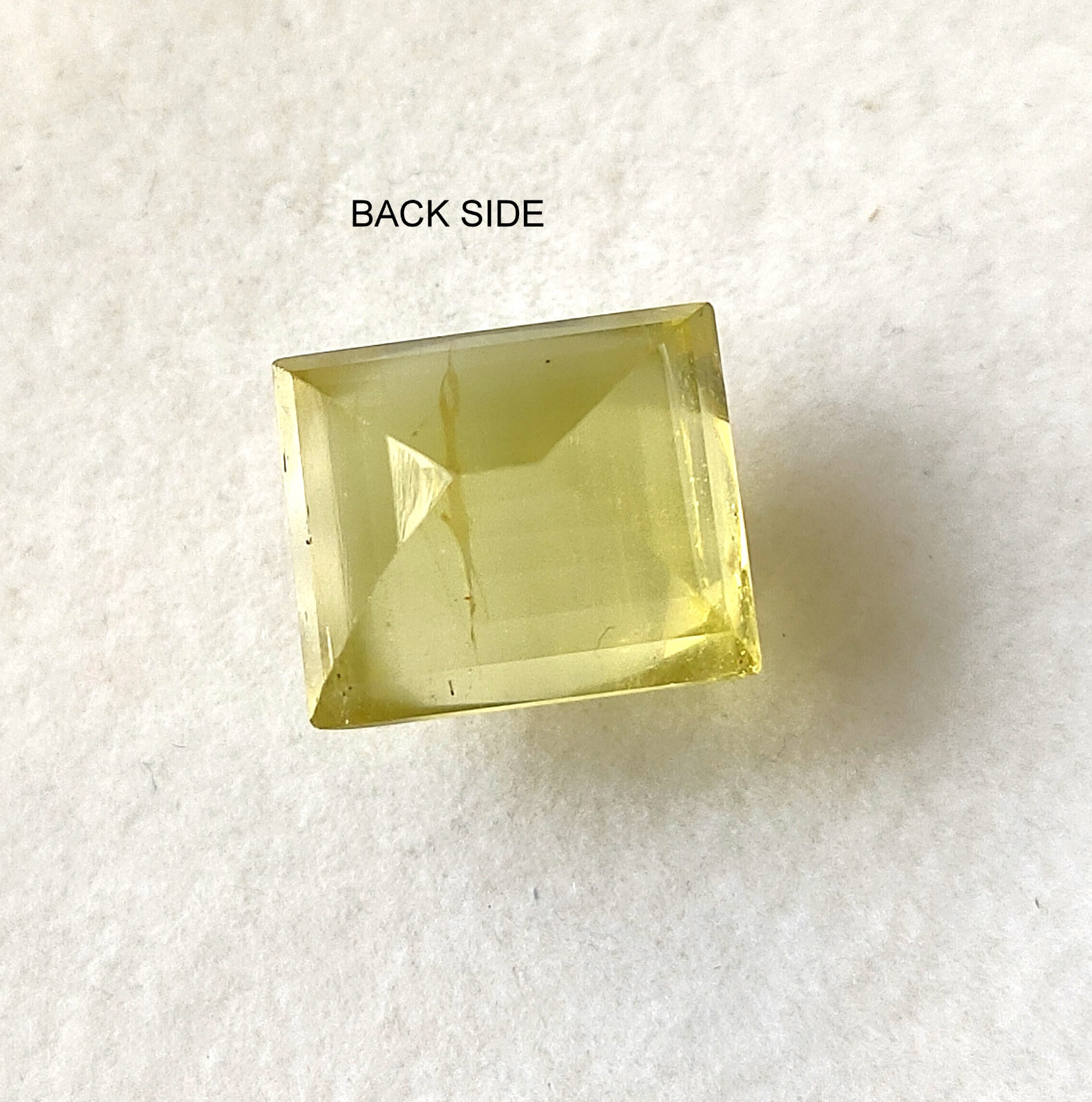 10.40 Carat Yellow Aquamarine Emerald Cut Natural Faceted Gemstone 12.7X10.8 mm
