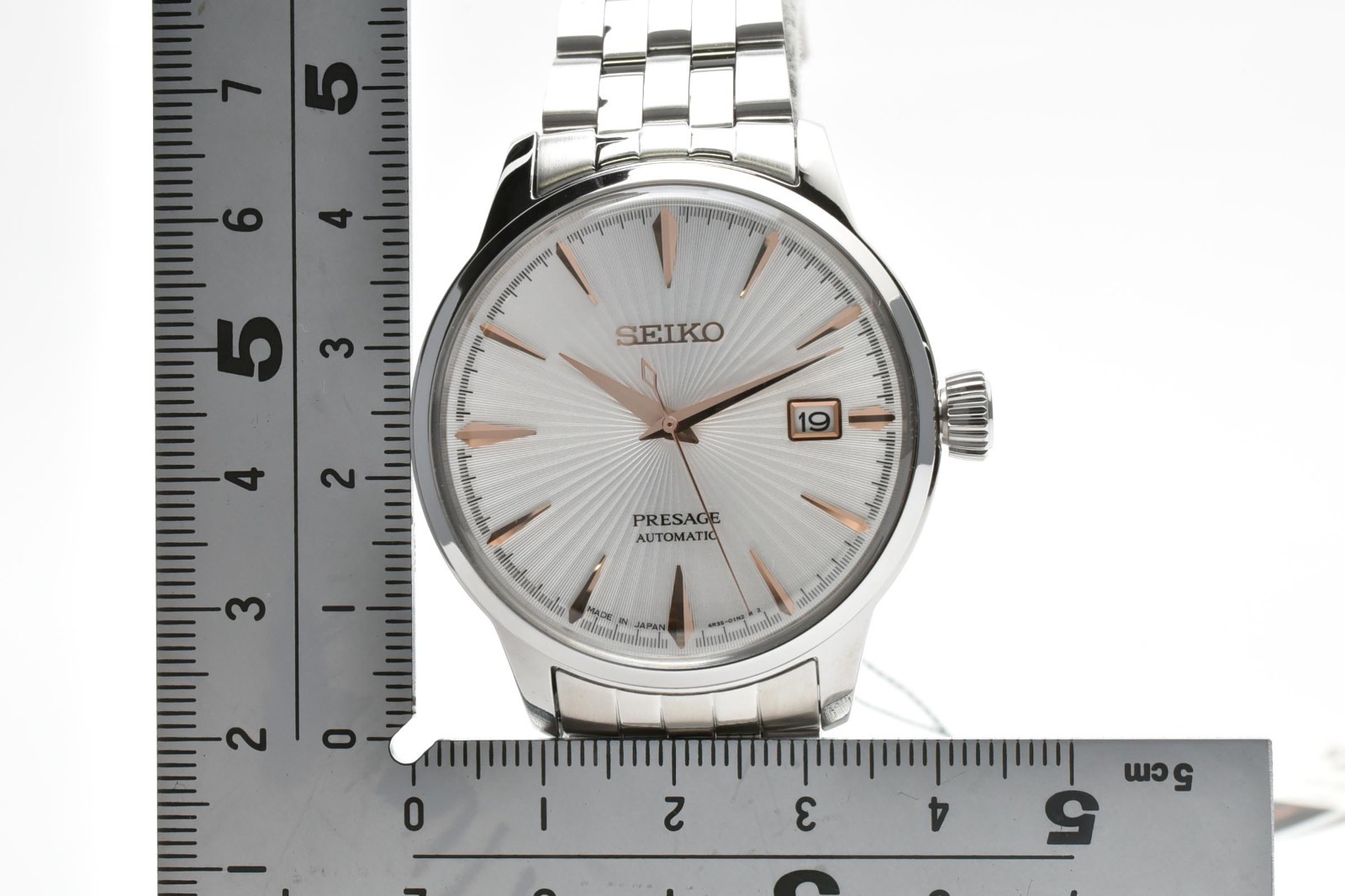 [ MINT] Box Seiko Presage 4R35-01T0 Automatic SARY137 White Men’s Watch JAPAN