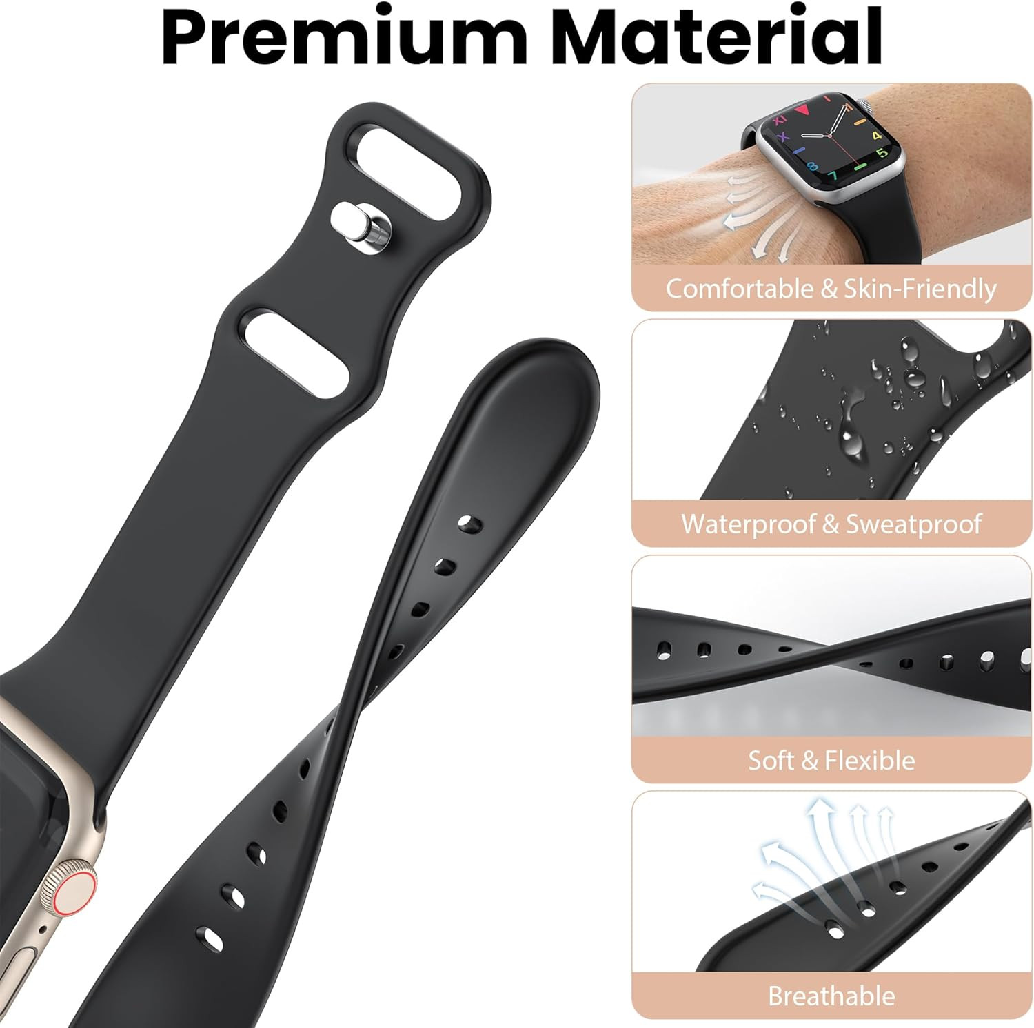 18 Pack Bands Compatible with Apple Watch Band 49Mm 46Mm 45Mm 44Mm 42Mm 41Mm 40M