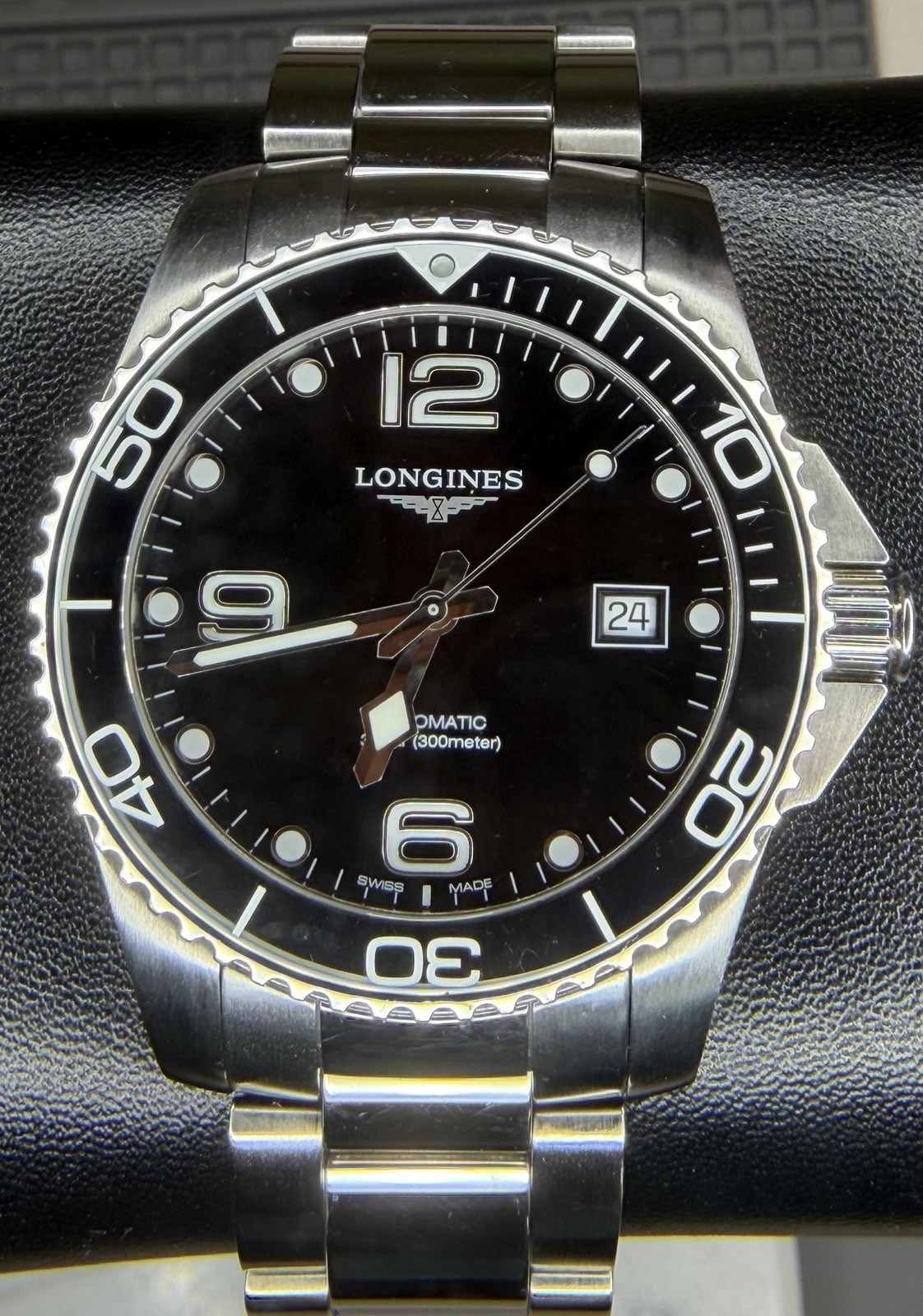 Longines HydroConquest 41mm Auto L3.781.4.56.6 Black Ceramic Full Set 2023