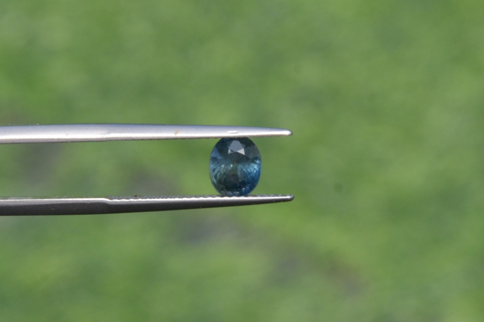 Natural Blue Sapphire 1.27 Carat. Normal Heated Oval Step Cut