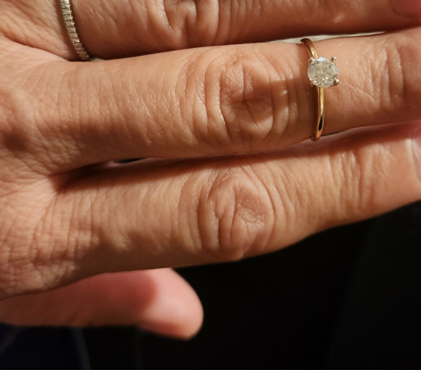 Diamond 14K Yellow Gold Engagement Ring
