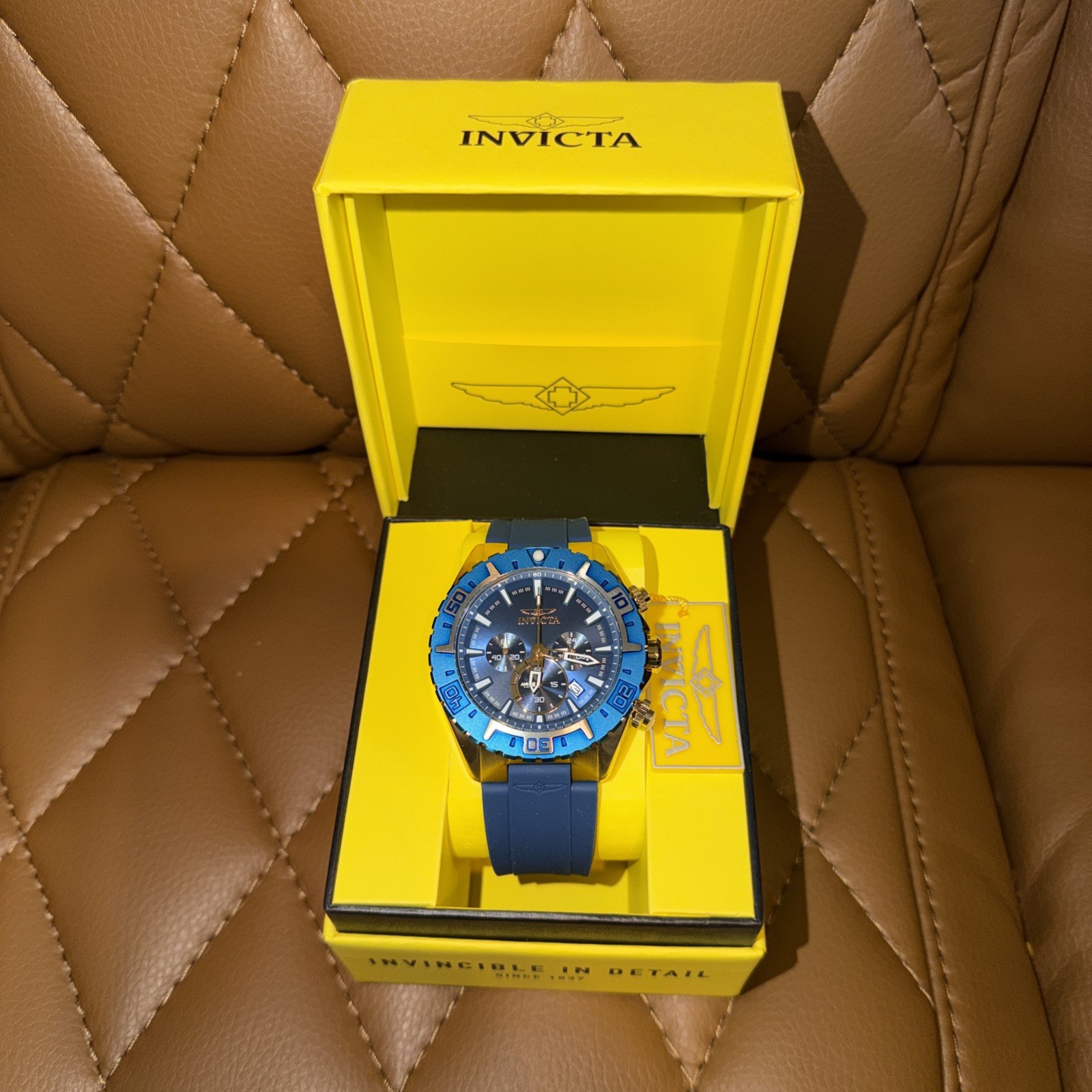 Invicta Aviator Propel 49mm Men’s Watch Blue Flame Fusion Crystal 22525