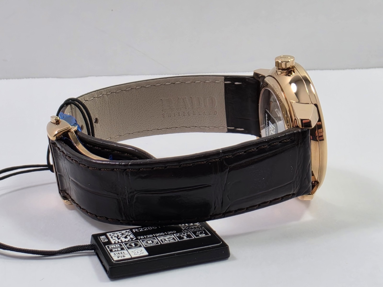 Rado Coupole SWISS Automatic Rose Gold Brown Leather Strap Men’s Watch R22861115