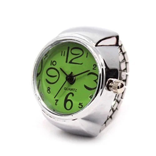 Finger Ring Watches Elastic Band Quartz Analog Watch Cute Gift For Men Women Kid