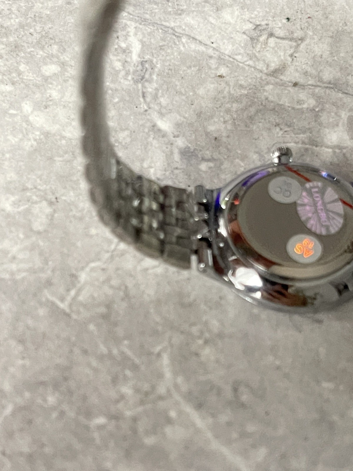 Longbo watch 80302L Silver Tone Bracelet Black Face Unisex AS19 Casual