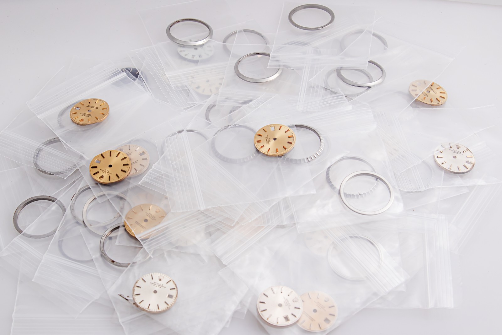 Genuine Rolex Datejust Watch Dial Lot – Free Rolex Stainless Bezel With Purchase
