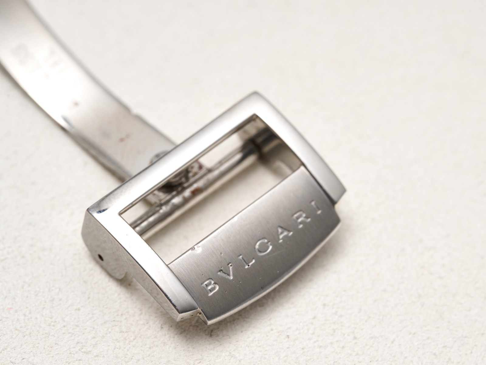Bvlgari Bulgari 18mm Deployment Buckle Clasp Fold Over Stainless Steel