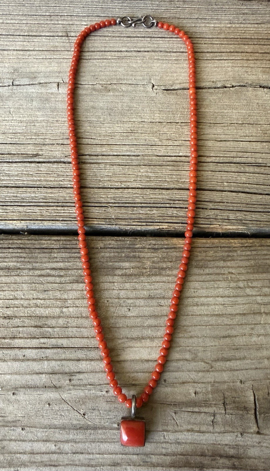 Sundance Catalog Jane Diaz Coral Necklace With Pendant