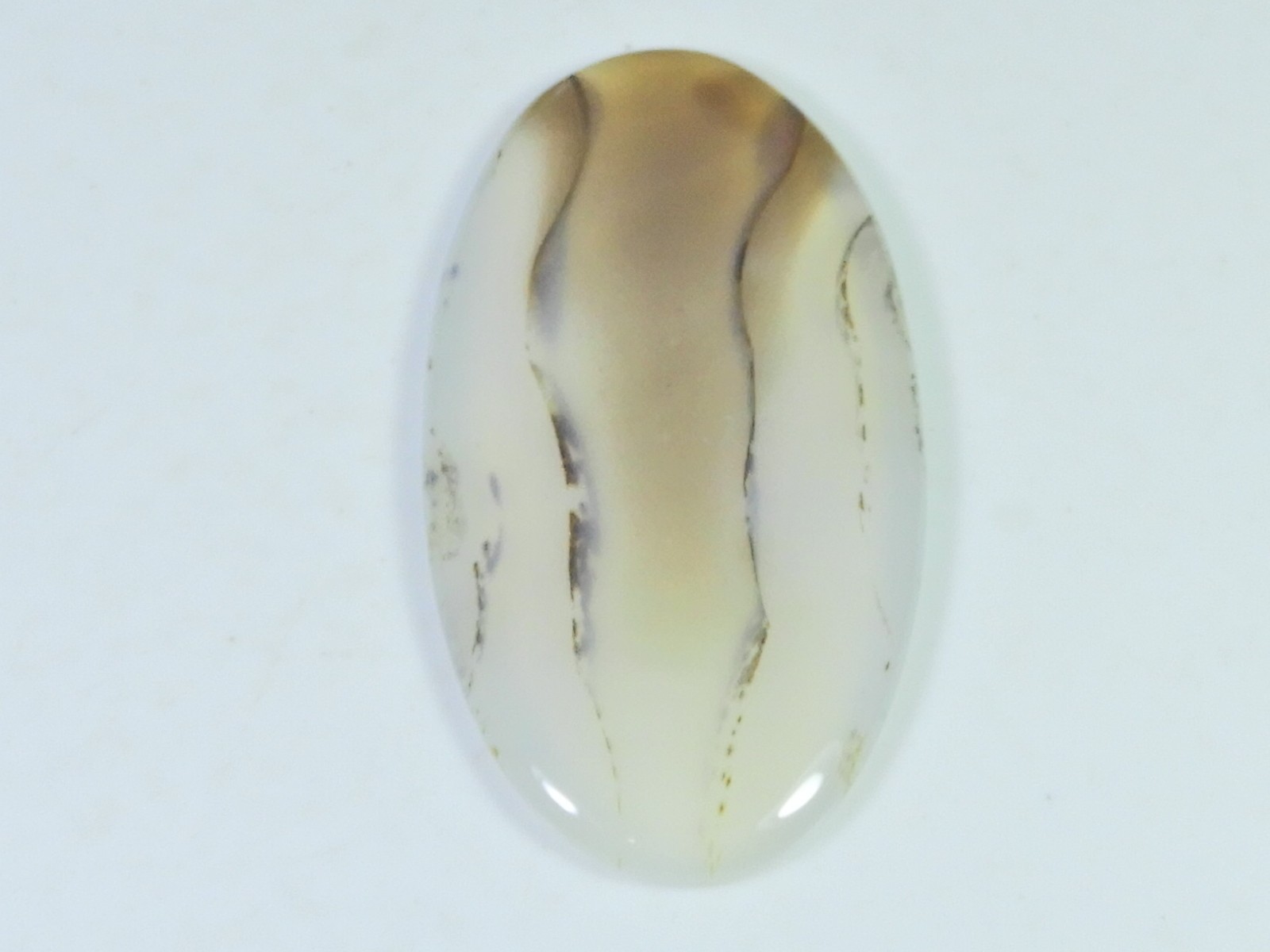 30X58X04MM Natural Montana Agate Oval Shape Cabochon Loose Gemstone 72Cts. C375