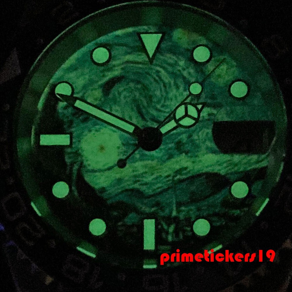 Tandorio Full Lume Starry Sky Dial Date NH35 Men’s 40mm Automatic Watch Sapphire