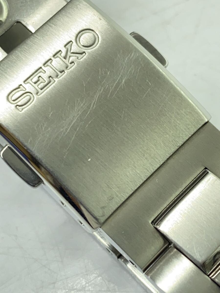 SEIKO Solar Watch / Analog / Stainless Steel /NVY/SLV/7B72-0AC0//