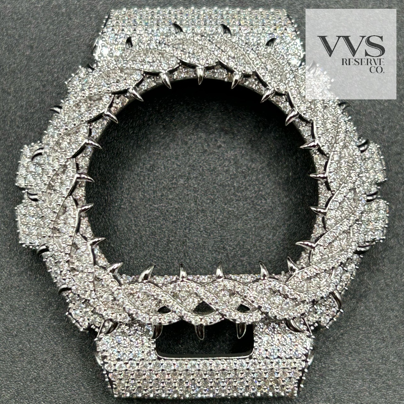 VVS1 MOISSANITE Real Iced BEZEL Kit For DW6900 Watch – BEZEL ONLY