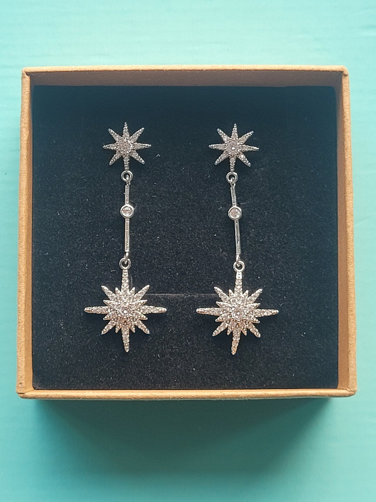 Catherine Princess of Wales Royal Replica Tsar starburst Drop earrings