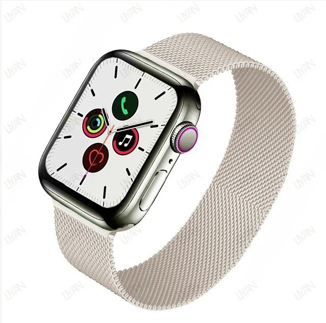 Milanese Loop for apple watch band 44mm 45mm 40mm 41mm 46-42mm pride bracelet iw