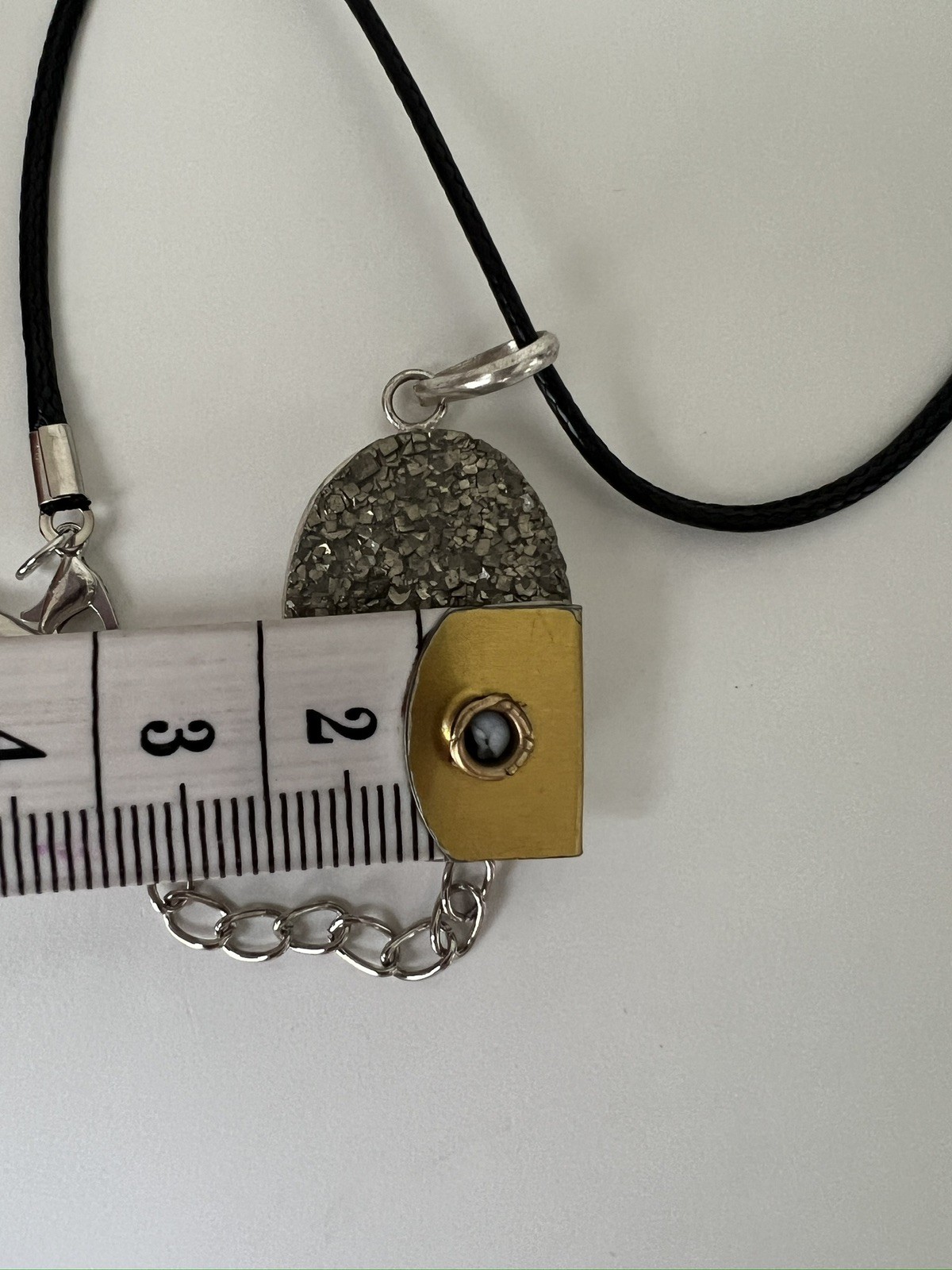 Pyrite – Druzy Pendant Necklace