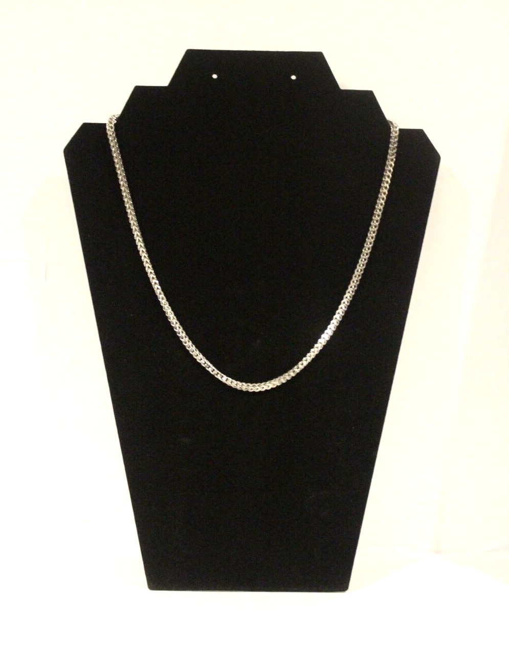 7 mm Cuban Link Chain Necklace Silver Plated SS Various Length Miami Hip Hop 7mm
