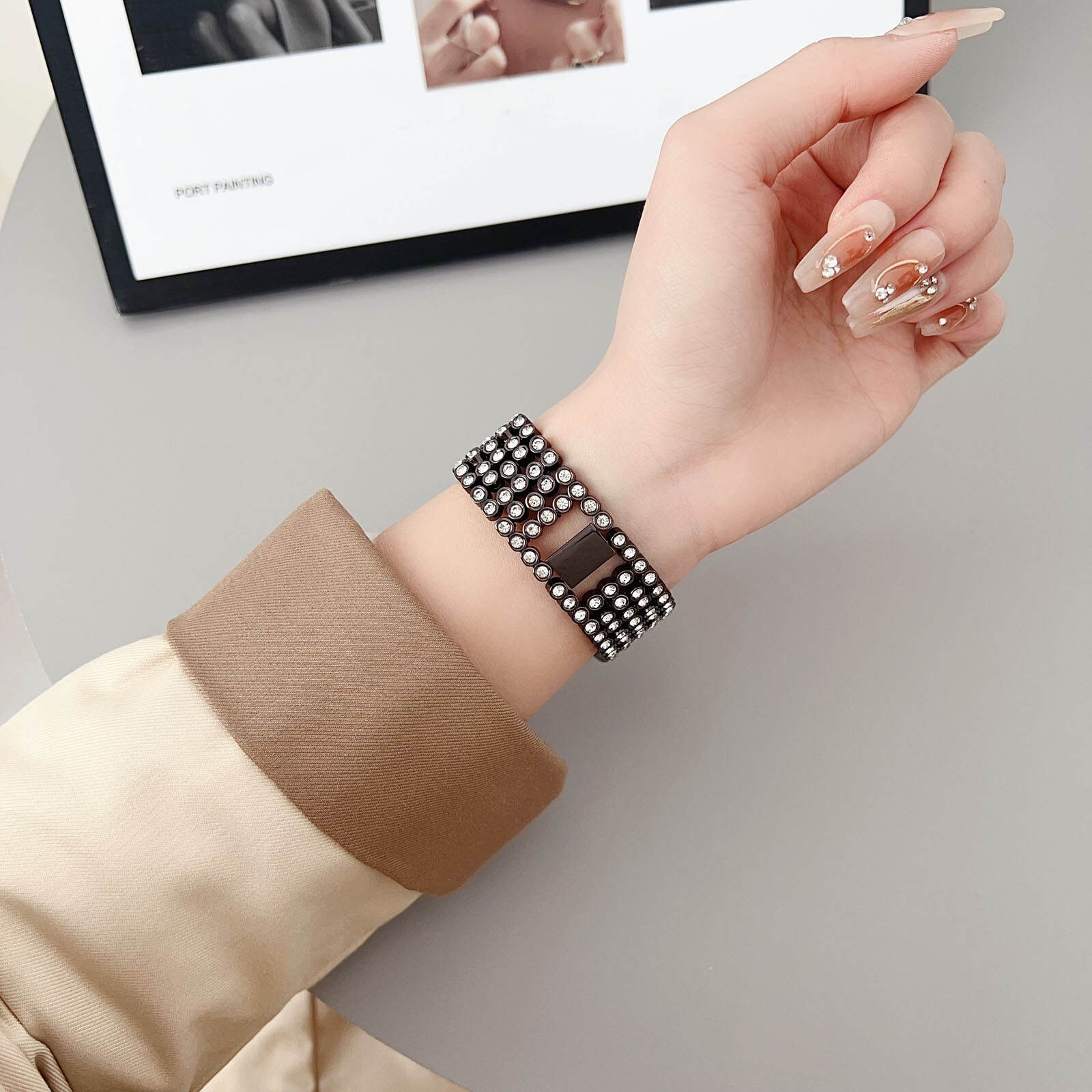 Bling Women Luxury Watch Band Strap For iWatch Ultra 2/1 Series 10/9/8/7/SE/6/5