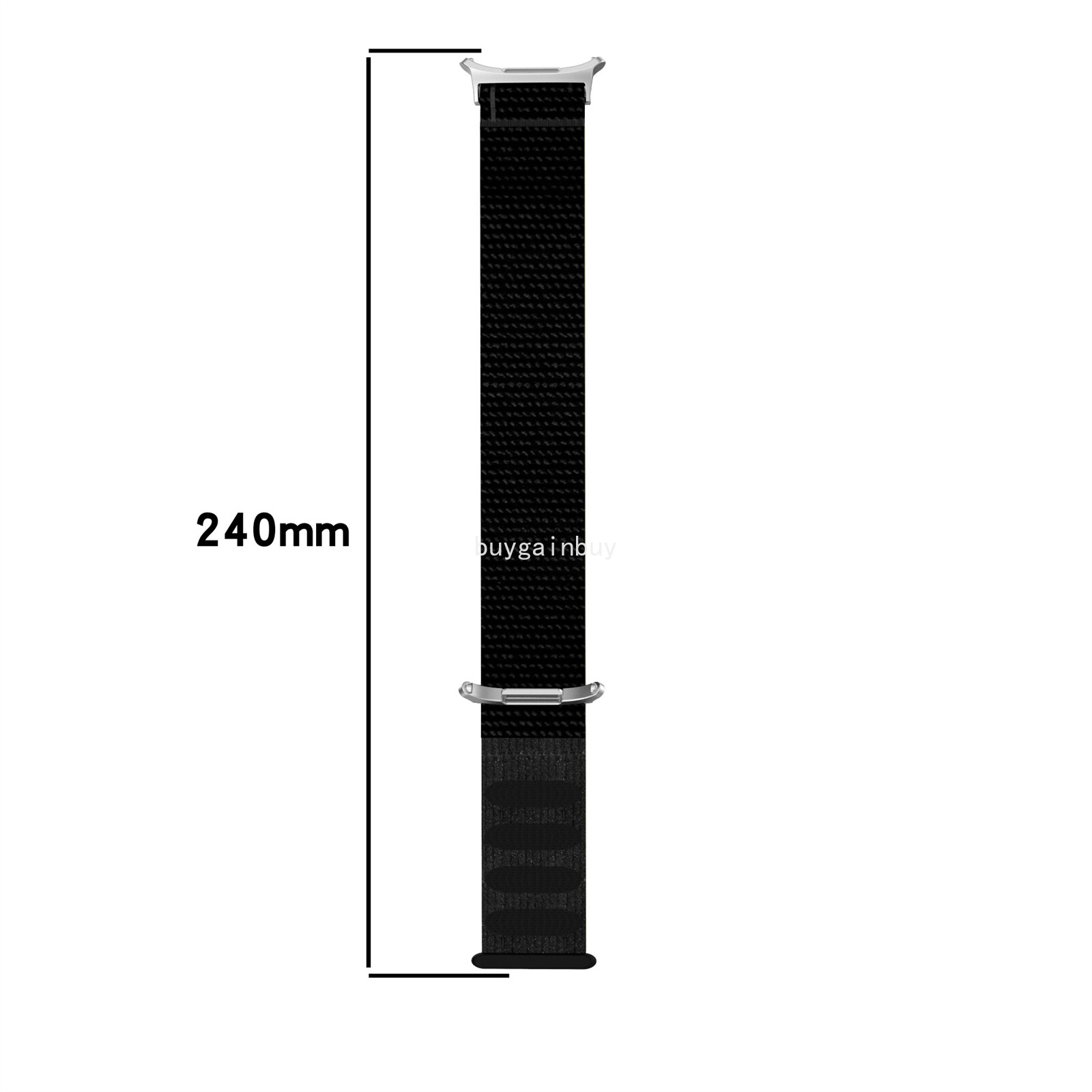 For Samsung Galaxy Watch 7 Ultra 47mm Woven Nylon Fabric Strap Bracelet Band