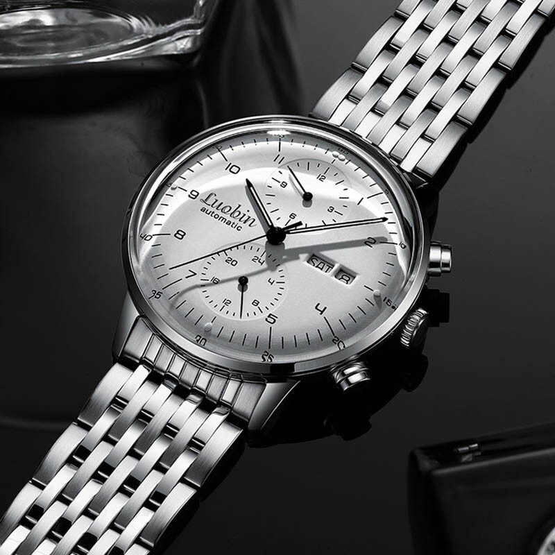 Loubin Mechanical Automatic Men’s Watch Stainless Steel 5ATM Sapphire Luminous