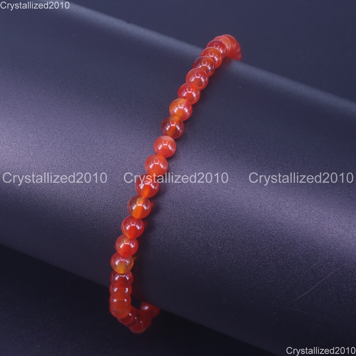 Handmade 4mm Mixed Natural Gemstone Round Beads Stretchy Bracelet Child Size 6″